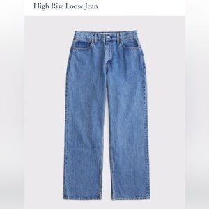 Abercrombie & Fitch high rise loose jean